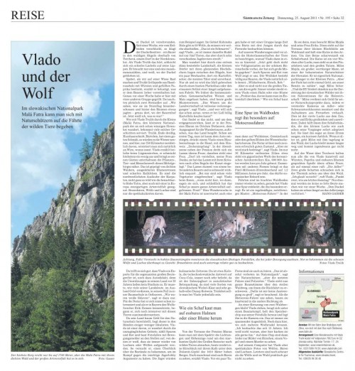 Süddeutsche Zeitung 25.August 2011